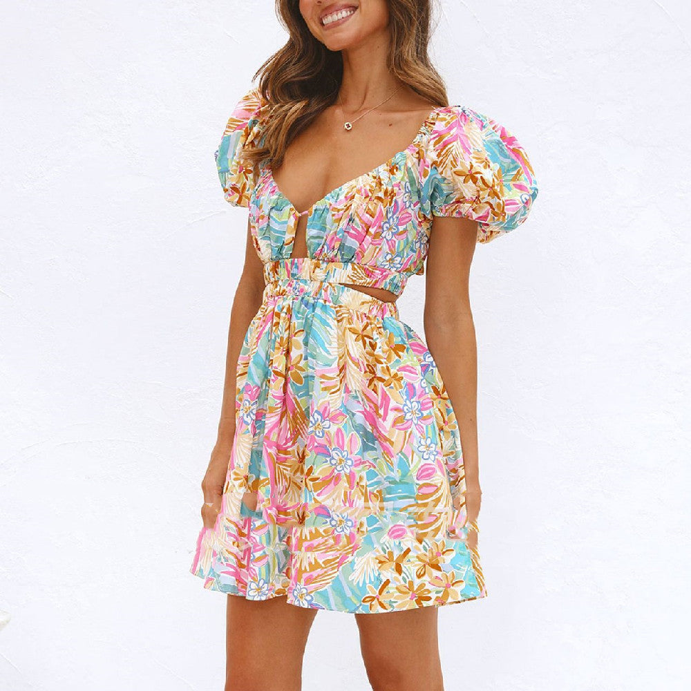 Fashion Personalized Women's Summer Dress Floral